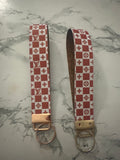 Red and white checkered print
